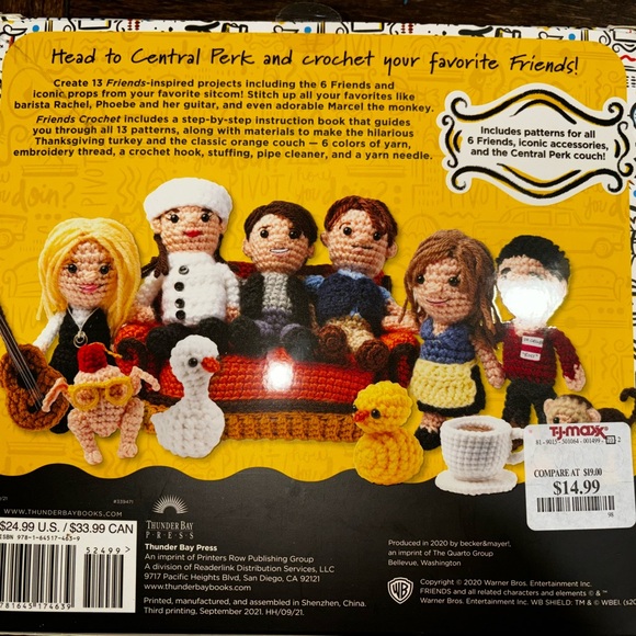 Friends TV Show Craft Crochet Kit. Super cute! - Picture 2 of 2